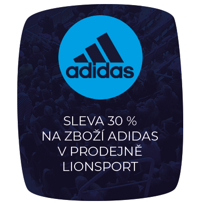 sleva 30 % na zbo adidas v prodejn Lionsport